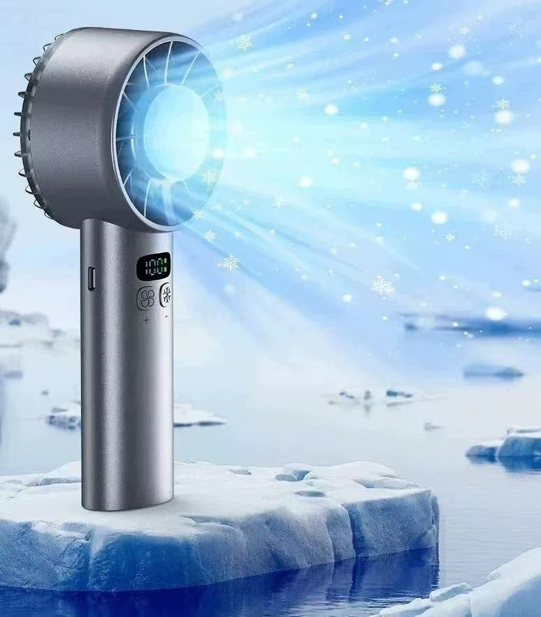 Ice compress fan fast cooling handheld fans