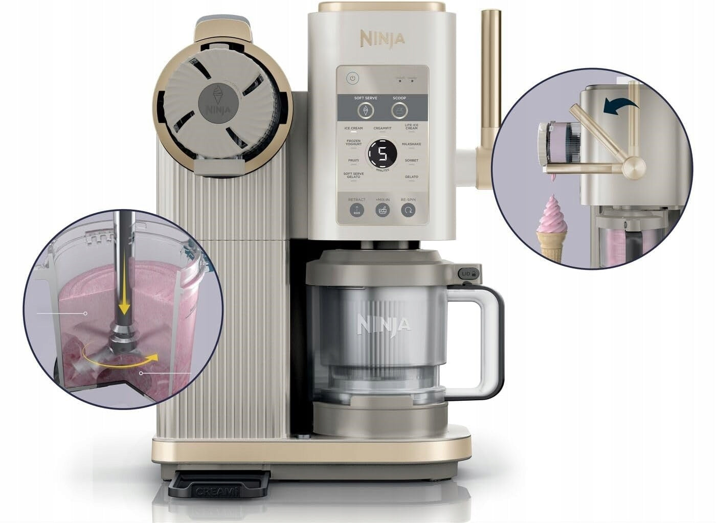 Ice cream and sorbet machine NINJA CREAMi Scoop & Swirl Ice Cream NC701EU Packaging status original