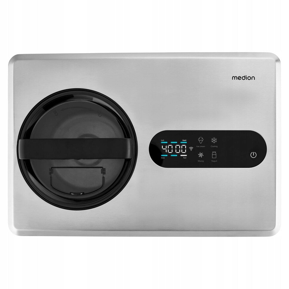 Ice cream machine Ice cream maker for Sorbets,Yogurts+WiFi 2L,220W HD LED MEDION Packaging status original