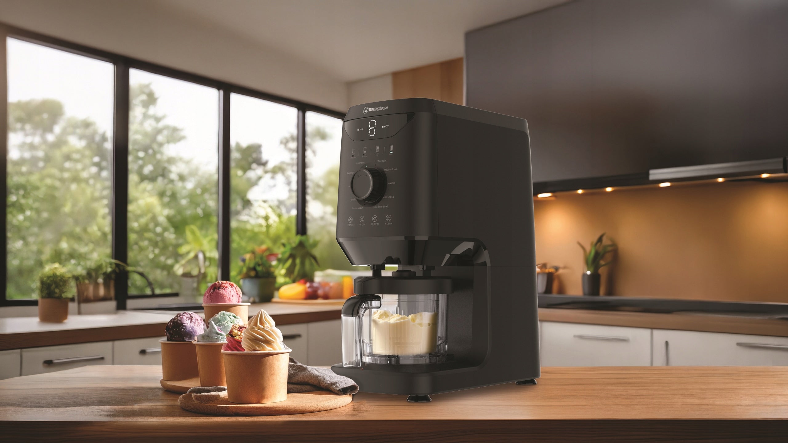 Ice cream machine Westinghouse 10 programs ICE CREAM SORBETS SMOOTHIE MILKSHAKE Manufacturer code Westinghouse WKICMX-1003