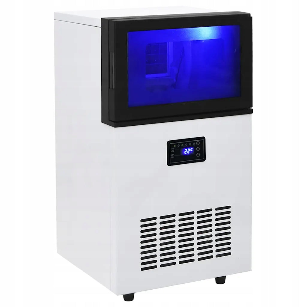Ice maker 45 kg/day, silver, stainless steel, 36 cubes/cycle Brand no brand