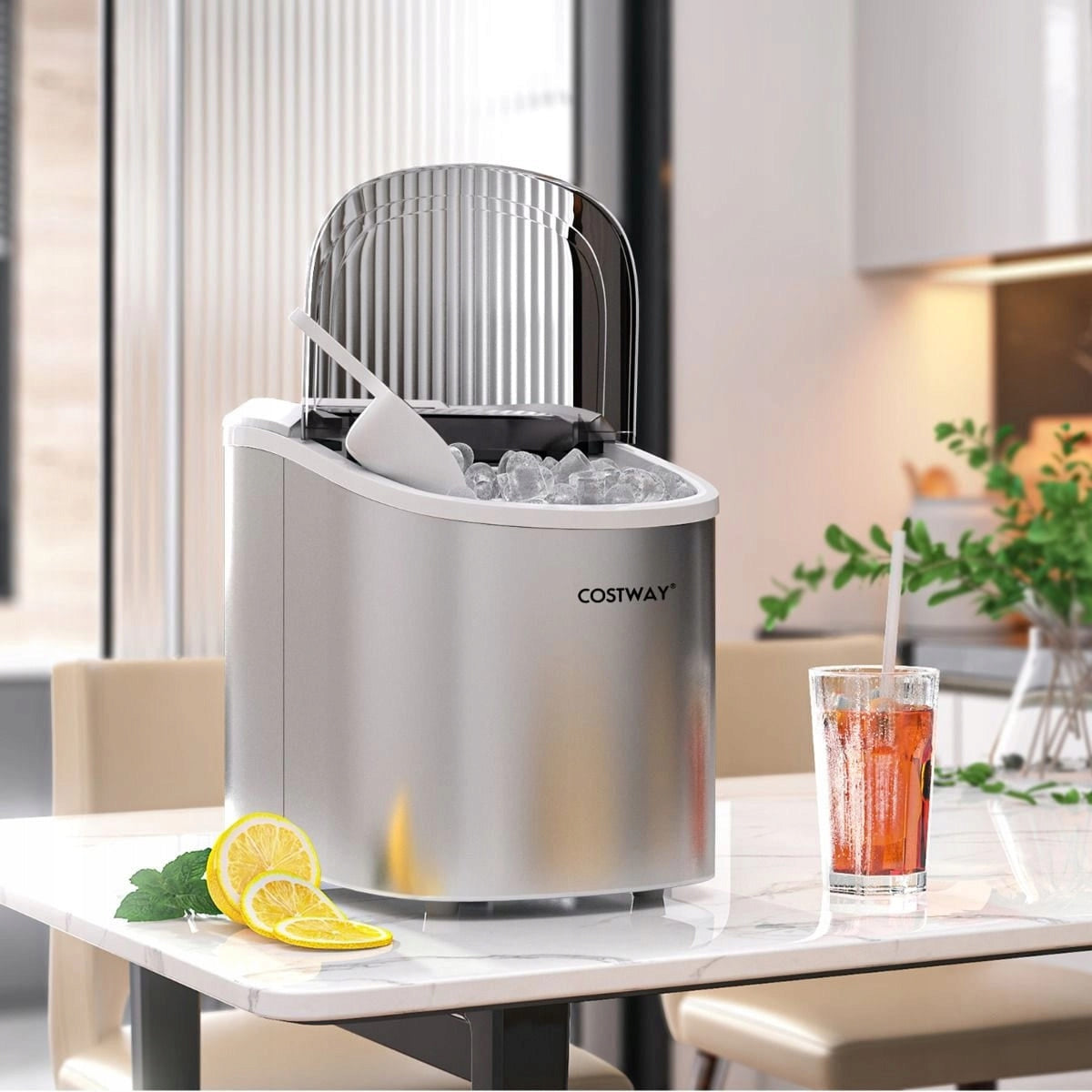 Ice maker Costway EP25063DE-YS silver/grey 144 W Manufacturer code EP25063DE-YS