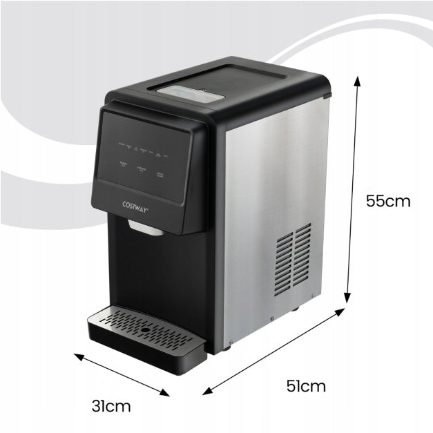 Ice maker Costway FP10221DE-SL silver/grey 240 W Manufacturer code FP10221DE-SL