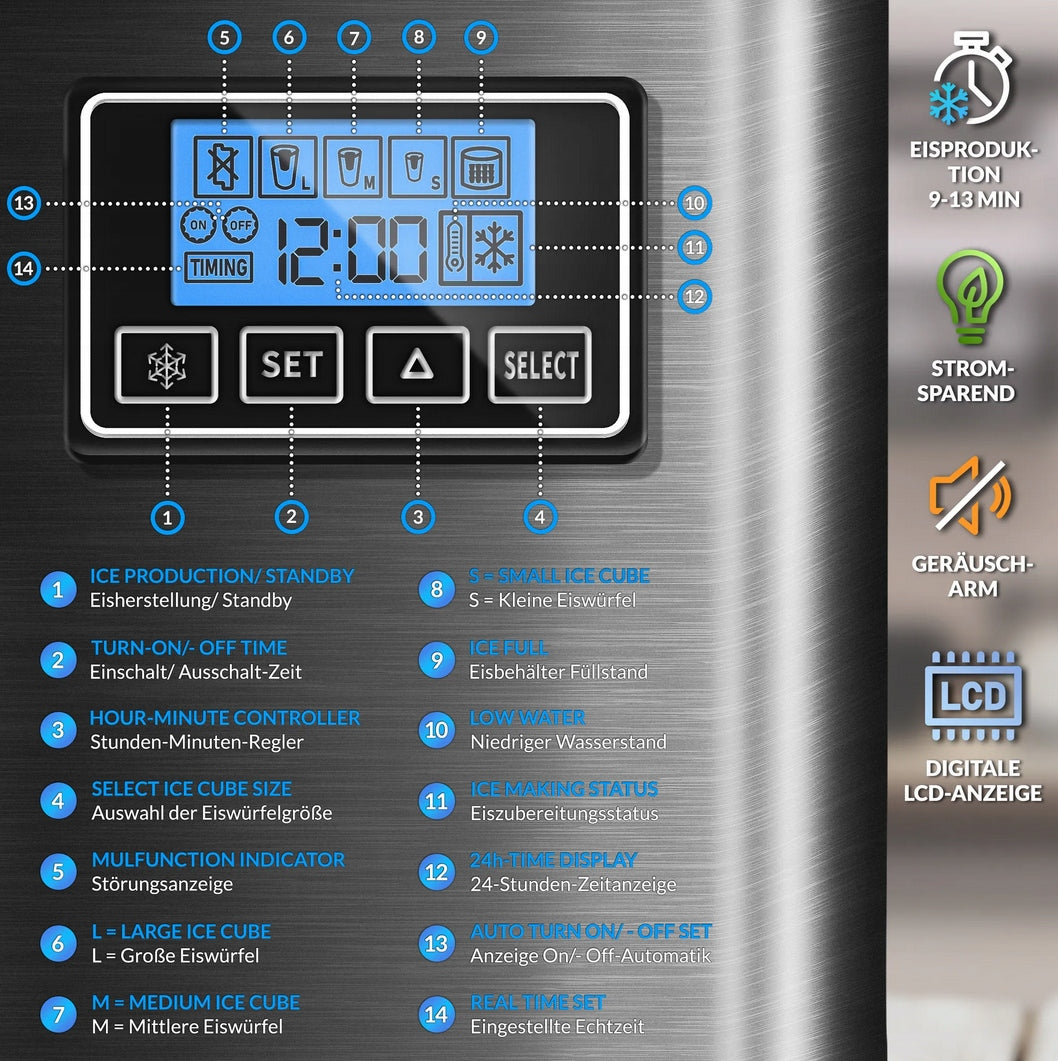 Ice maker ICE MAKER TVEWM02 black 60 W Brand no brand