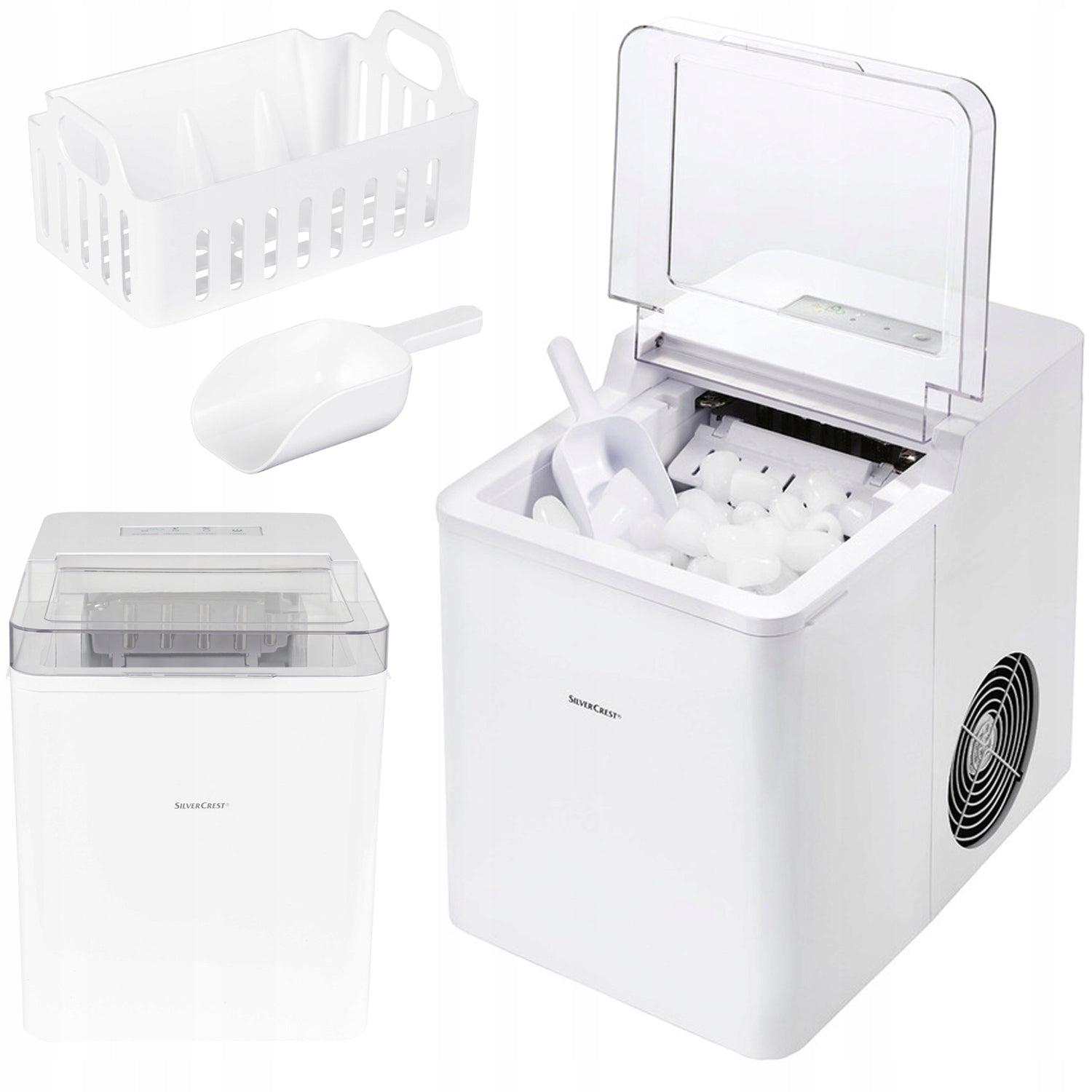 Ice maker SilverCrest Semk 105 b2 white 105 W cube machine Manufacturer code 444187