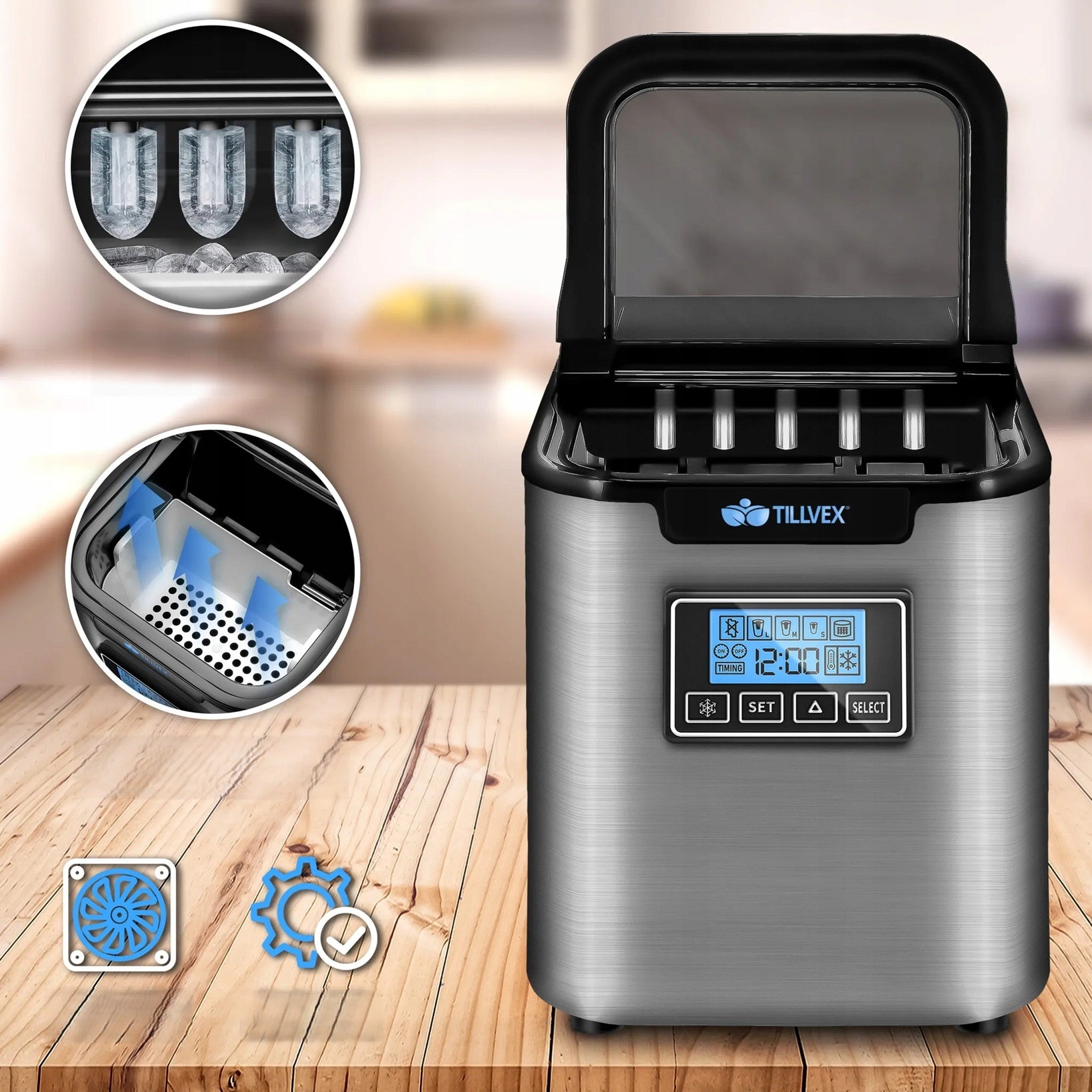 Ice maker TILLVEX TVEWM01 silver 240 W Manufacturer code TVEWM01