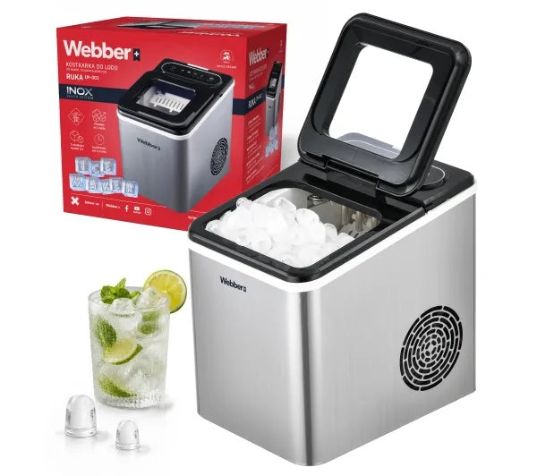 Ice maker Webber 05IM-002S 165W 1,5L 13kg/24h 2 cube sizes