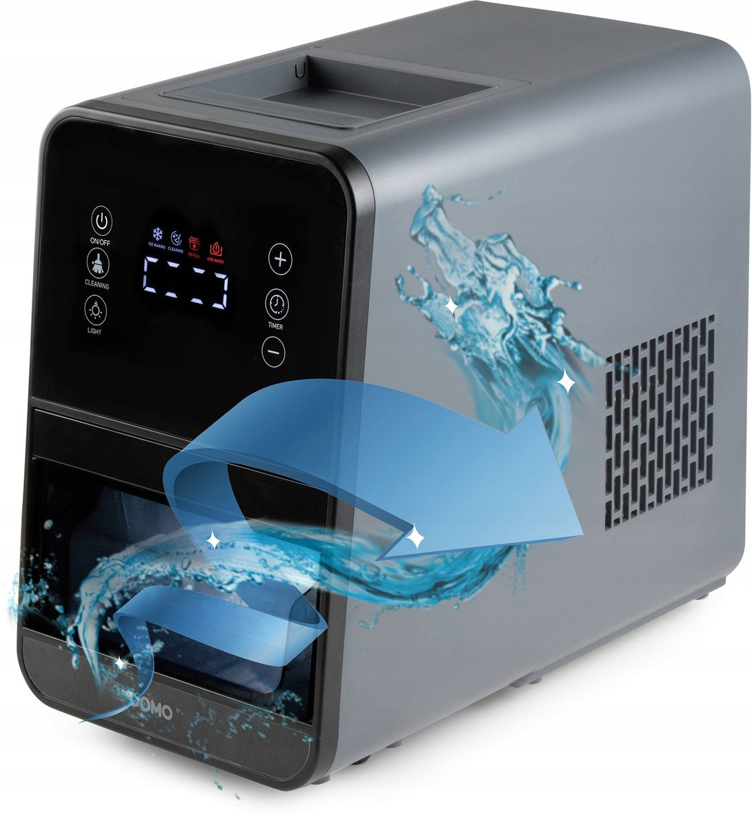 Ice maker ice machine DOMO DO9286IB black 152W NUGGETS Manufacturer code DO9286IB