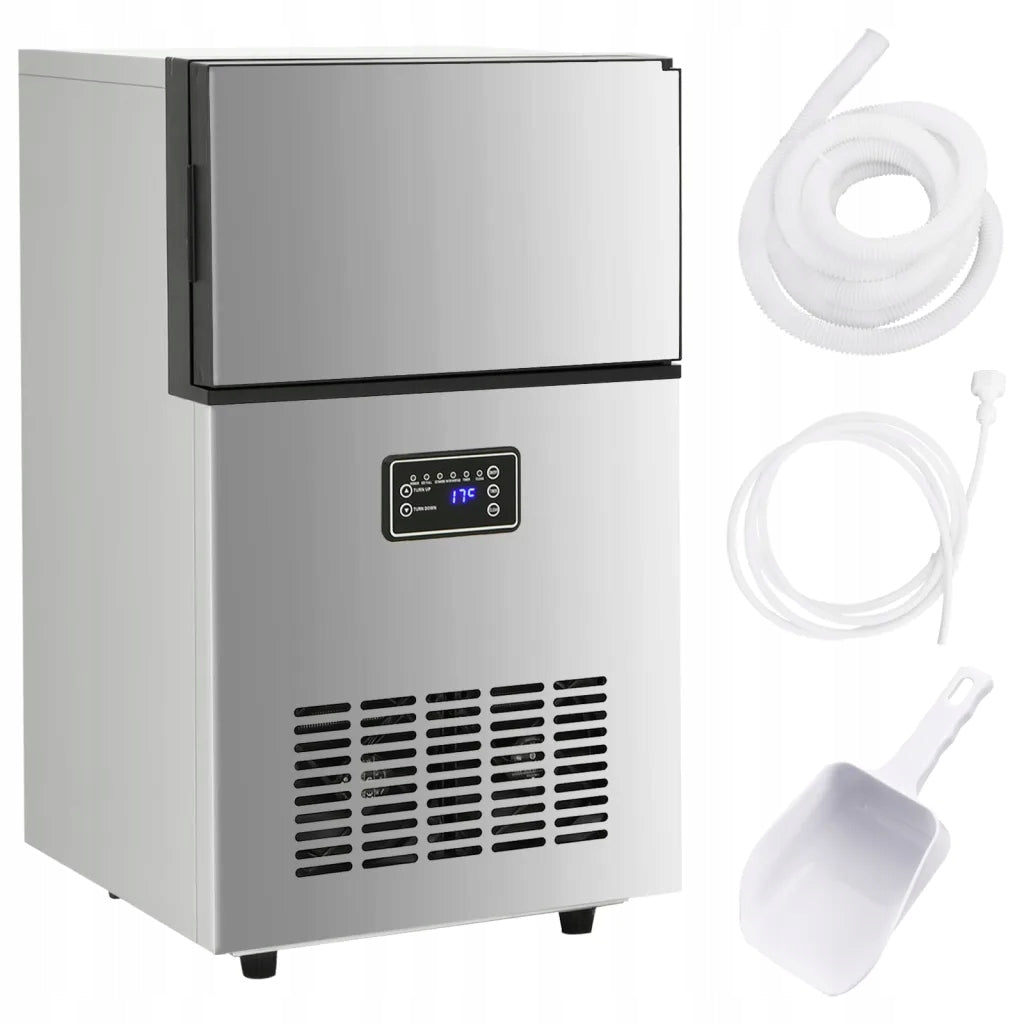 Ice maker, silver, 45 kg/24 h