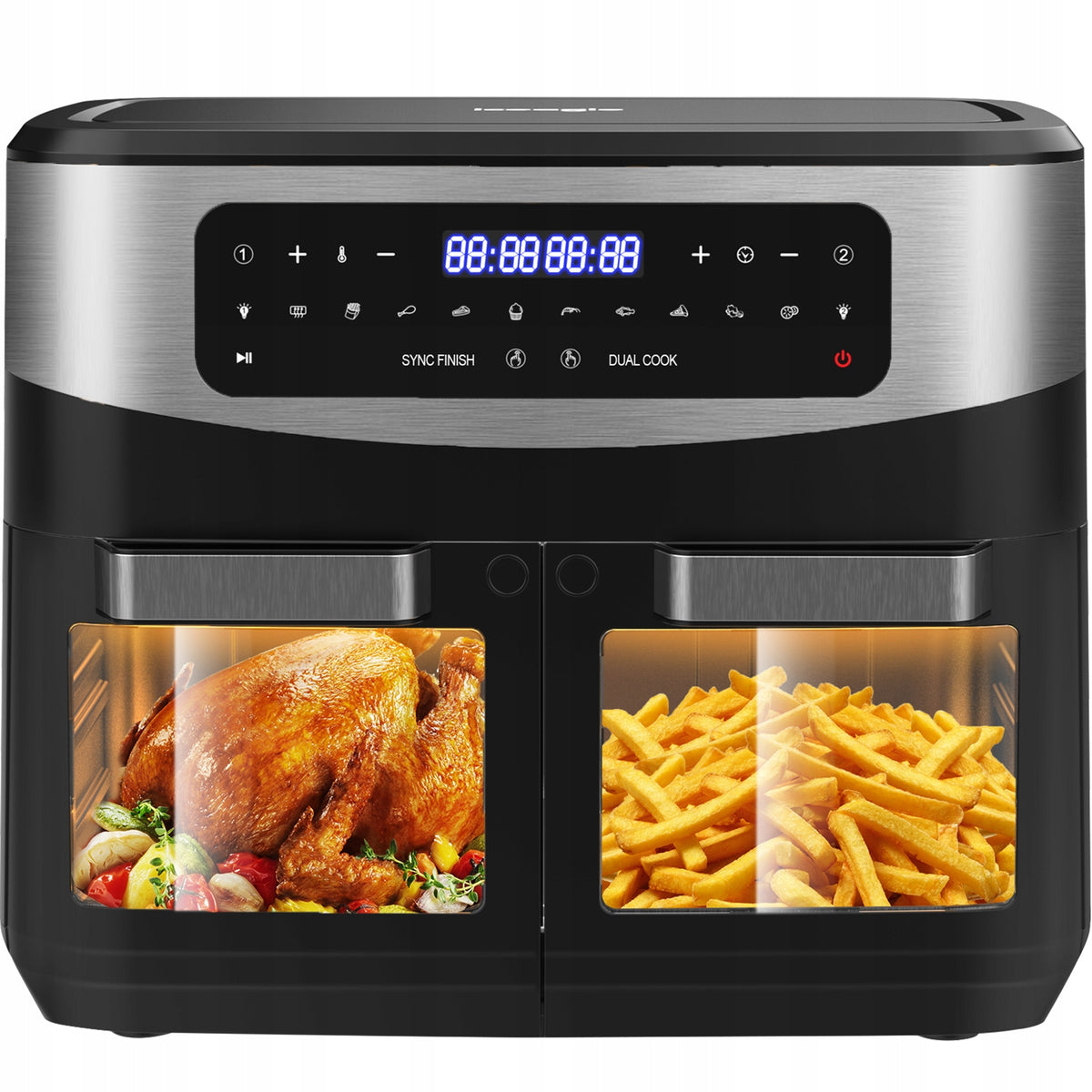 Iceagle Dual Zone Air Fryer KDF5511D 12L 2600W Packaging status original