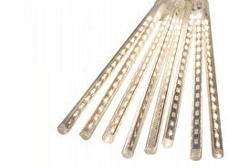 IcicleS FALLING SNOW 45cm METEORS light curtain WHITE COLD exterior Packaging status original