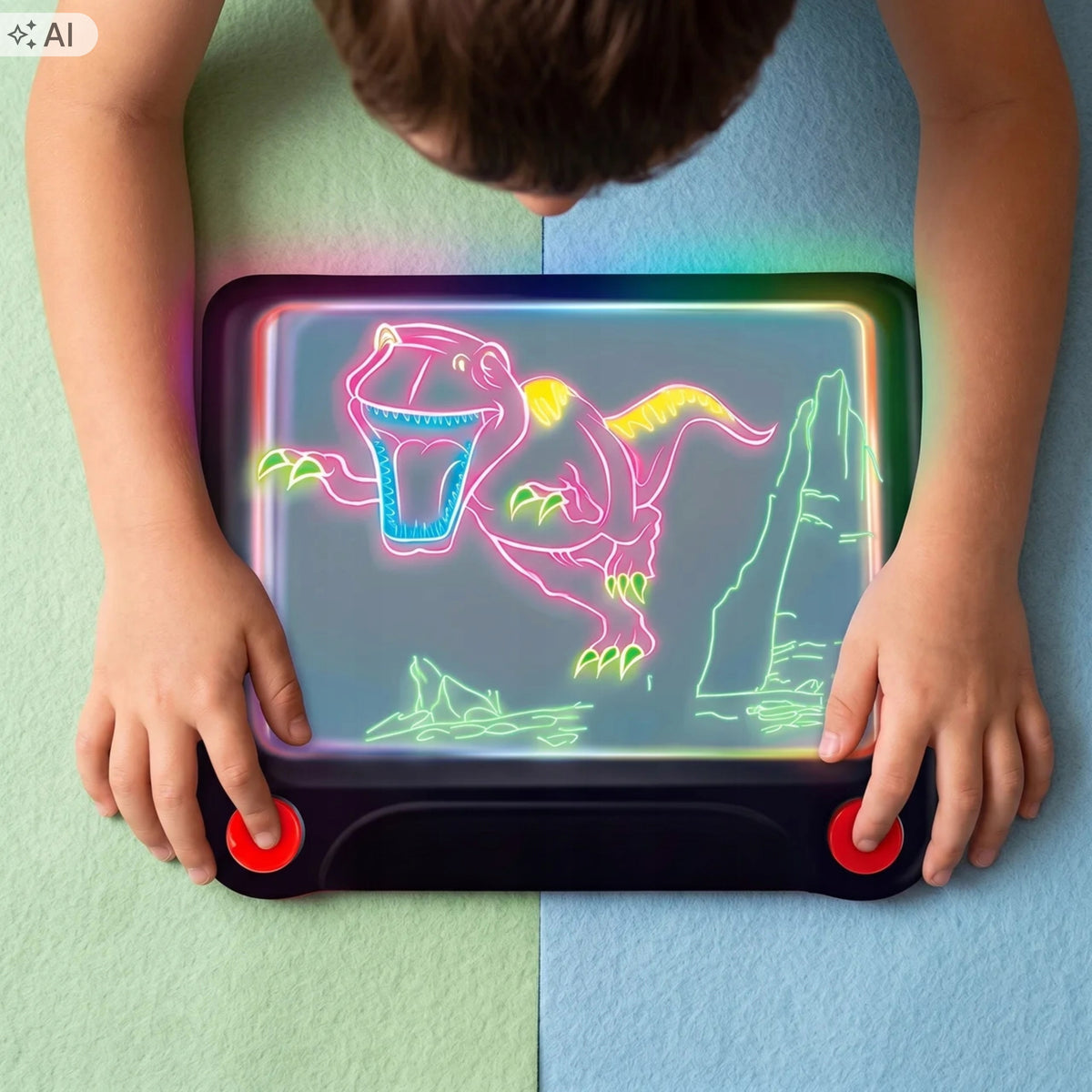 Illuminated LED Drawing Board Graphic Tablet Magic Drawing Board Children 3D Manufacturer code Tablet LED 3D do rysowania