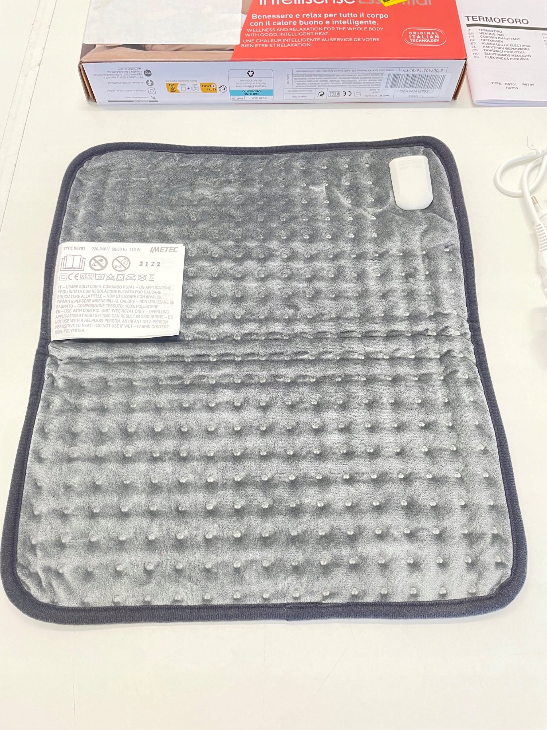 Imetec heating mat 40x35 cm fast heating, hypoallergenic fabric Medical device type accessories for a medical device or a product without an intended medical purpose