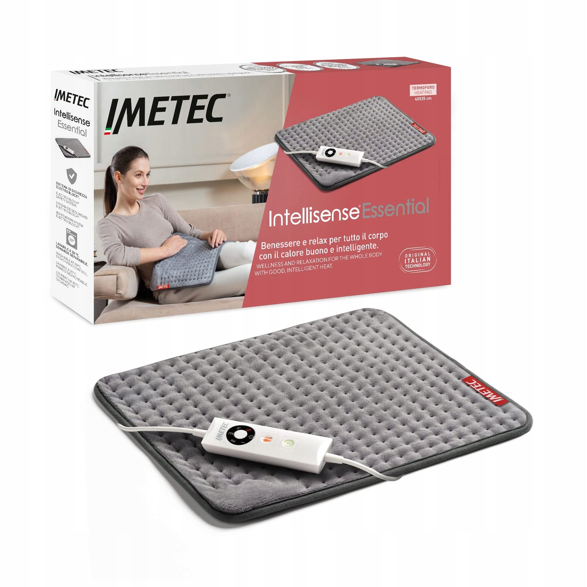 Imetec heating mat 40x35 cm fast heating, hypoallergenic fabric