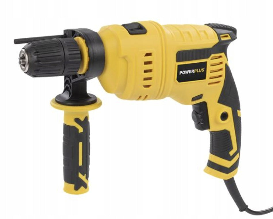 Impact Drill PowerPlus 800W + 78 Accessories Suitcase Packaging status original