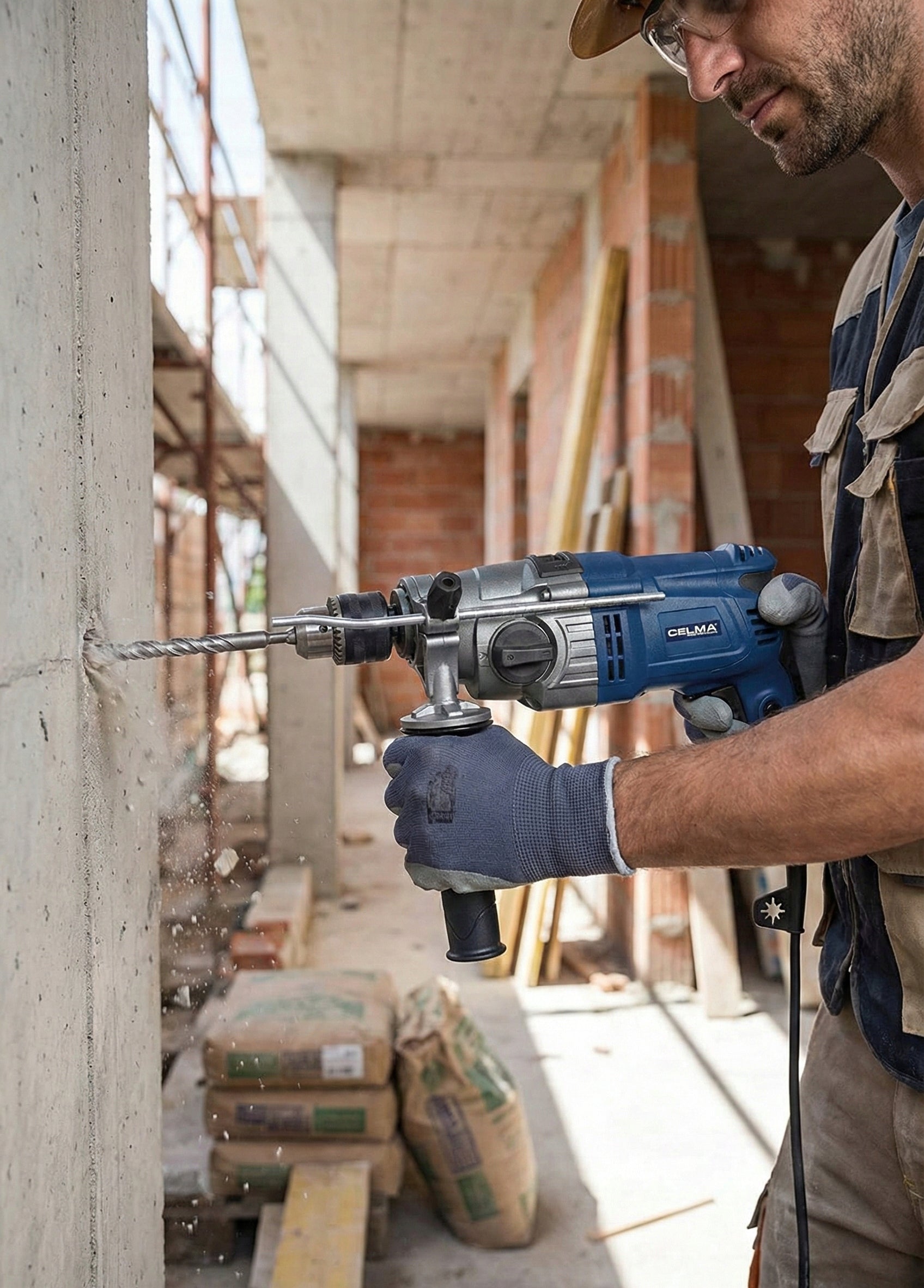 Impact Drilling Machine CELMA Professional PRCz 13GEO 950W 2 gears Manufacturer code PRCz 13GEO