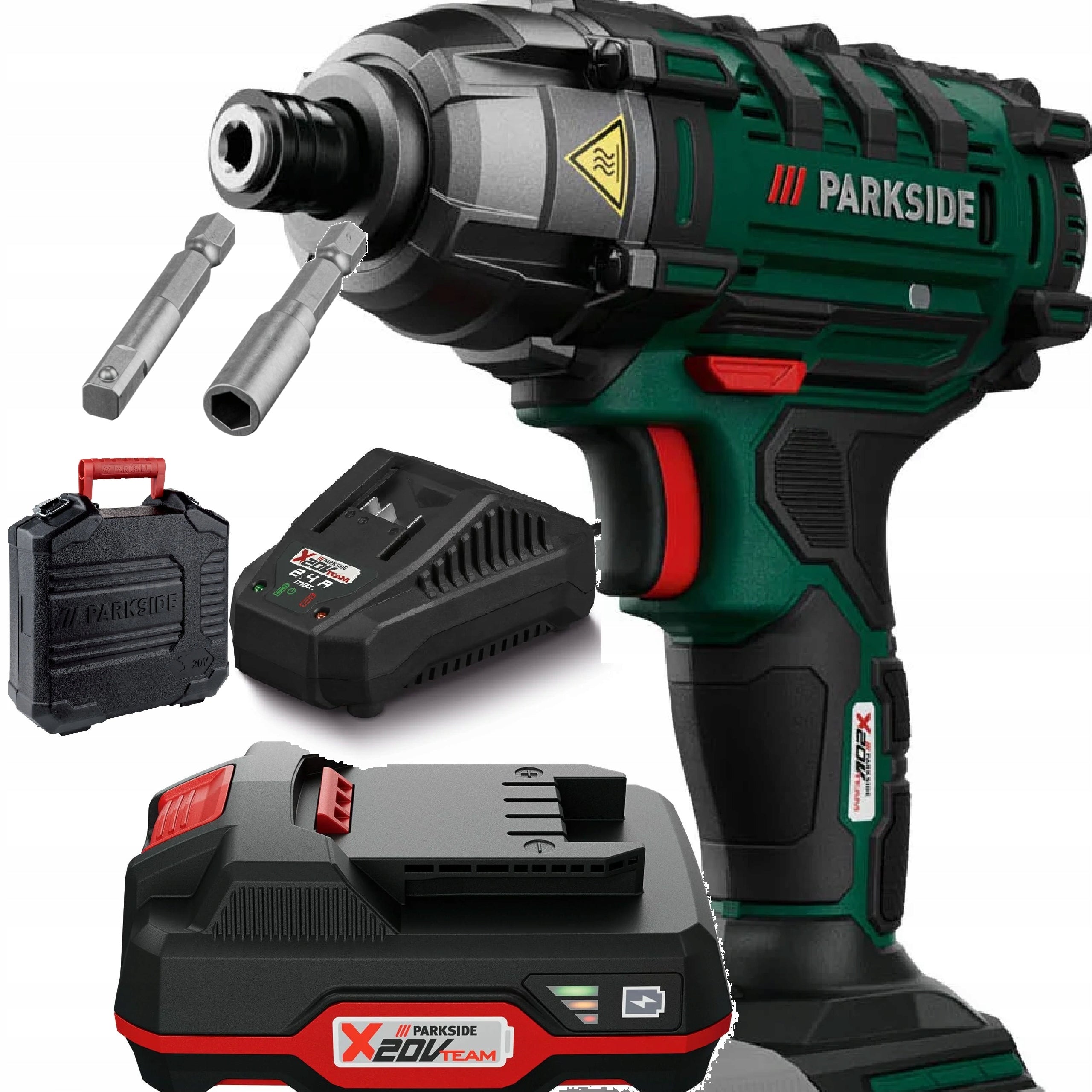 Impact Wrench Parkside Screwdriver 180Nm Battery Charger