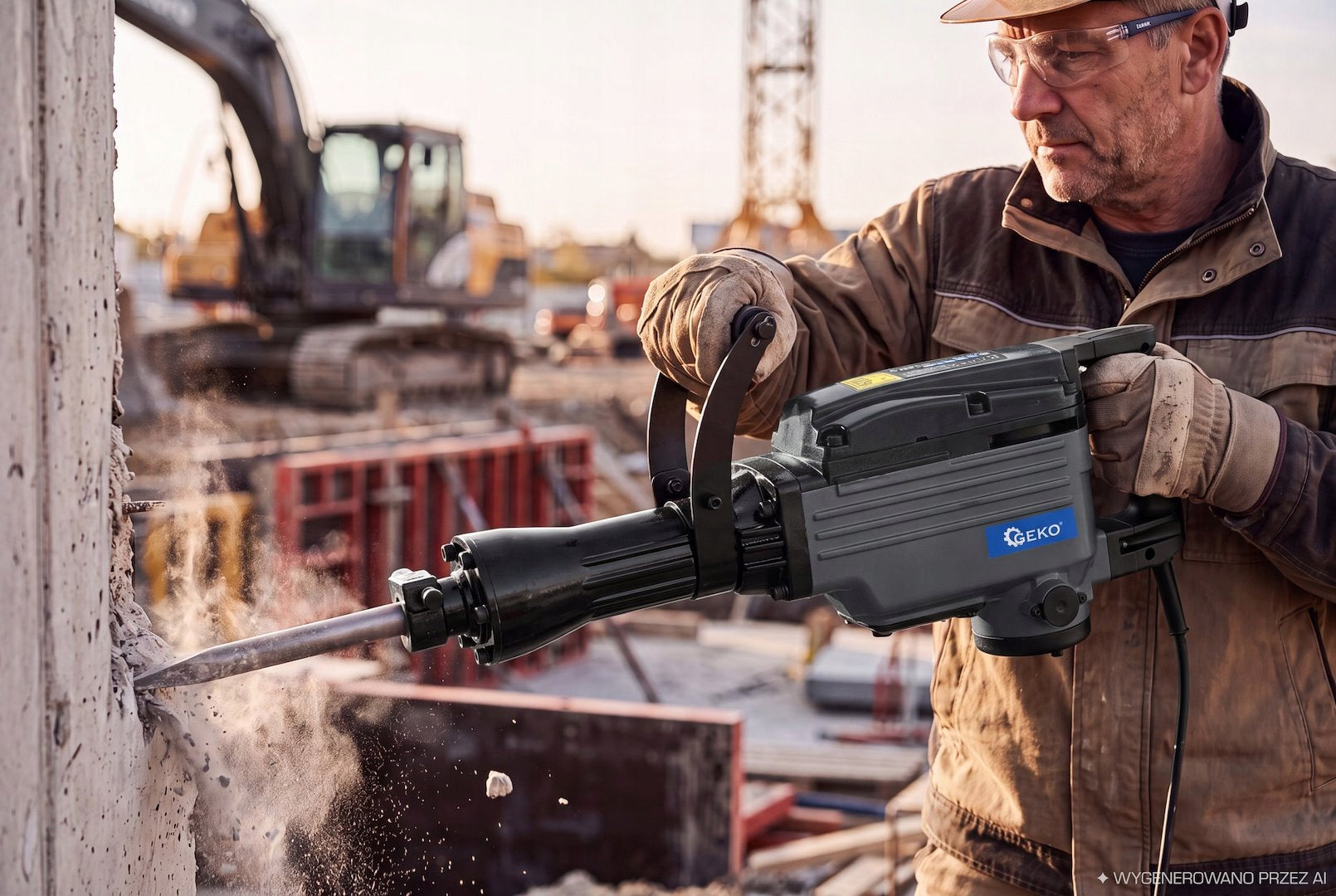 Impact demolition hammer 1200W 45J HEX 30 mm + suitcase and accessories Manufacturer code G80850