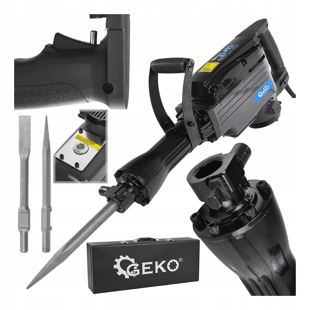 Impact demolition hammer 1200W 45J HEX 30 mm + suitcase and accessories