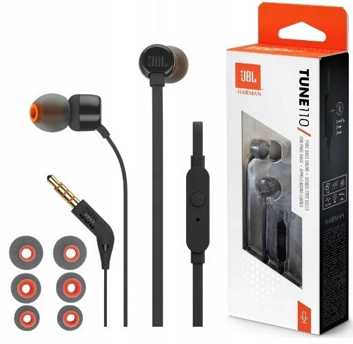 In-ear headphones JBL T110 in-ear microphone