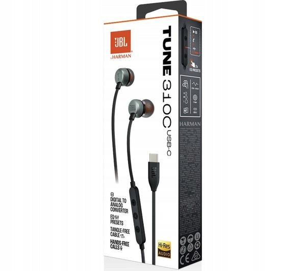 In-ear headphones JBL Tune 310 USB-C Black