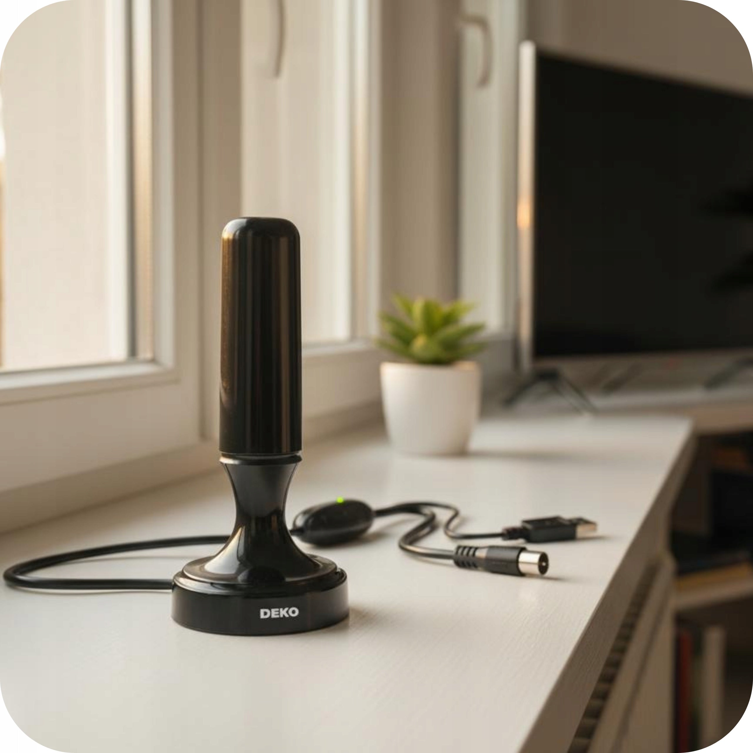 Indoor DekoTV Indoor Antenna DVB-T2 DVBT2 HEVC for TV Strong Manufacturer code Konwerter do domu Antena TV do Telewizora