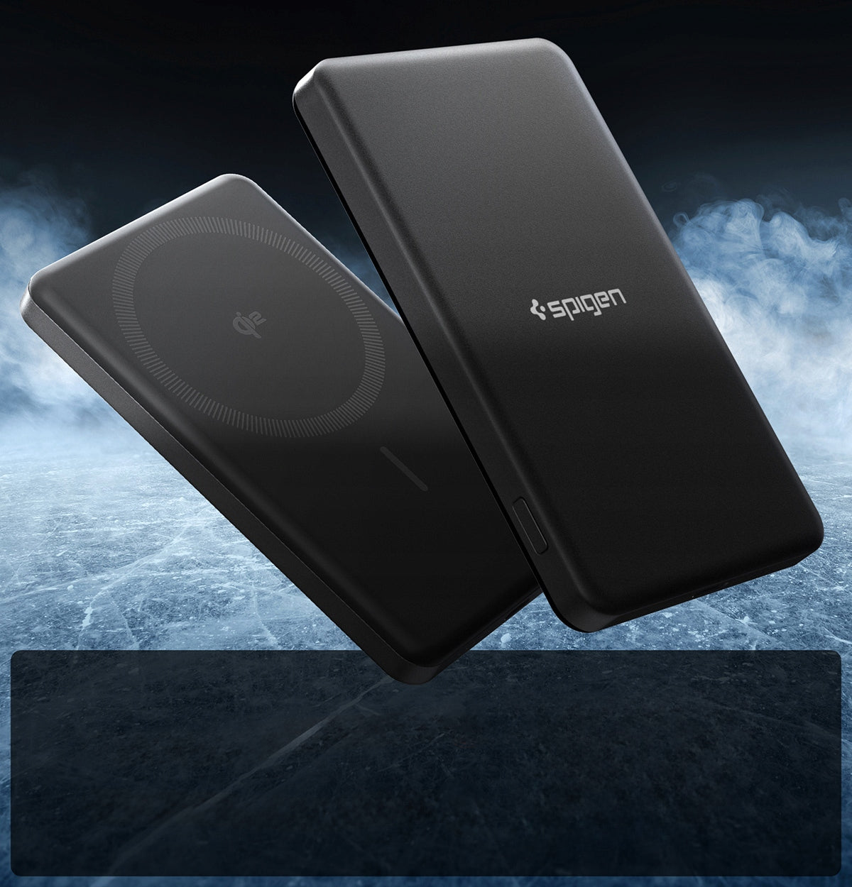 Induction Powerbank Spigen Qi2 15W for MagSafe, thin USB-C PD 22.5W small Manufacturer code ABA11104