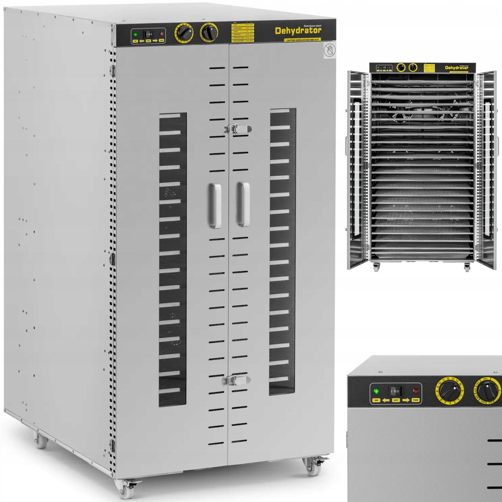 Industrial Food Dryer Herb Fruit 24 Grids 40-90 C 5850W