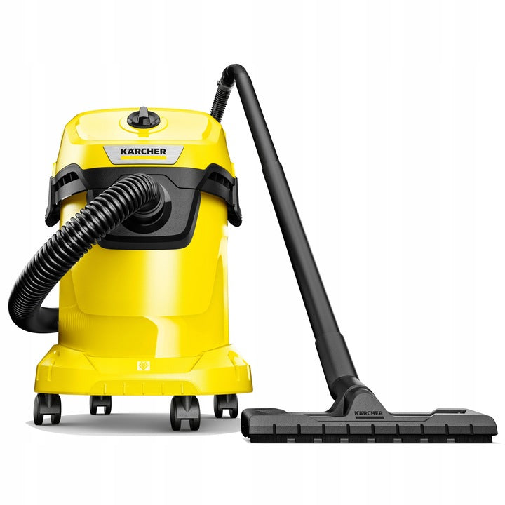 Industrial Vacuum Cleaner Kärcher WD 3 1000 W For Dry and Wet Cleaning Dominant color yellow/gold