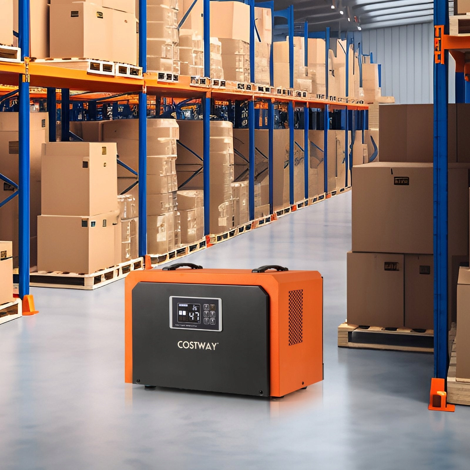 Industrial dehumidifier 60 l/24h with drain hose and 24-hour timer Model FP10917DE-OR