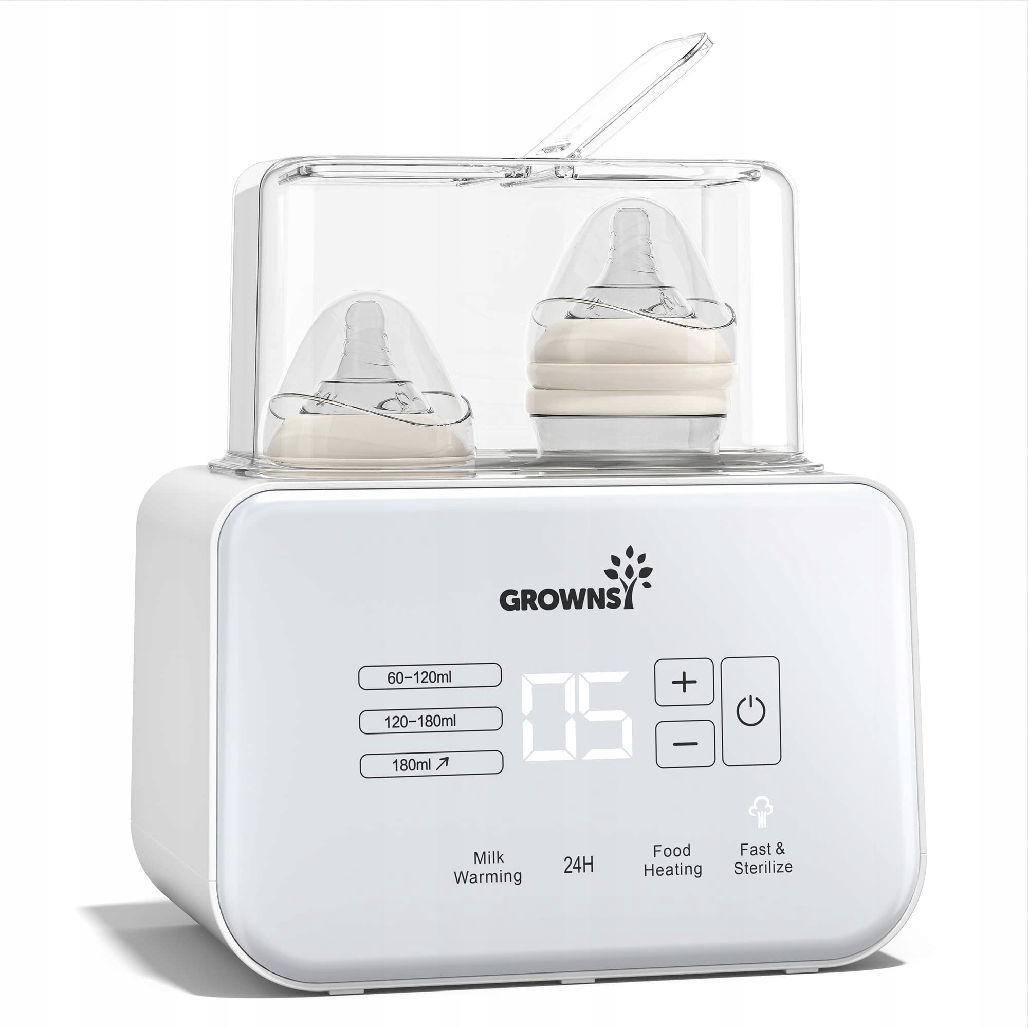 Infant Bottle Warmer Sterilizer 8in1 LCD GROWNSY
