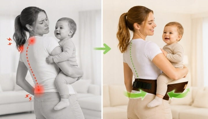 Infant Carrier Adjustable Hip Carrier 0-36 months up to 20KG Bronze Manufacturer code Nosiedełko Dla Niemowląt Regulowane Nosidło B
