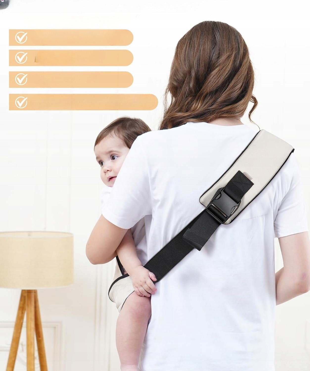 Infant Carrier Ergonomic Up to 16 kg Padded Seat Cream Manufacturer code nosidełko dziecka ergonomiczne 6-16kg krem