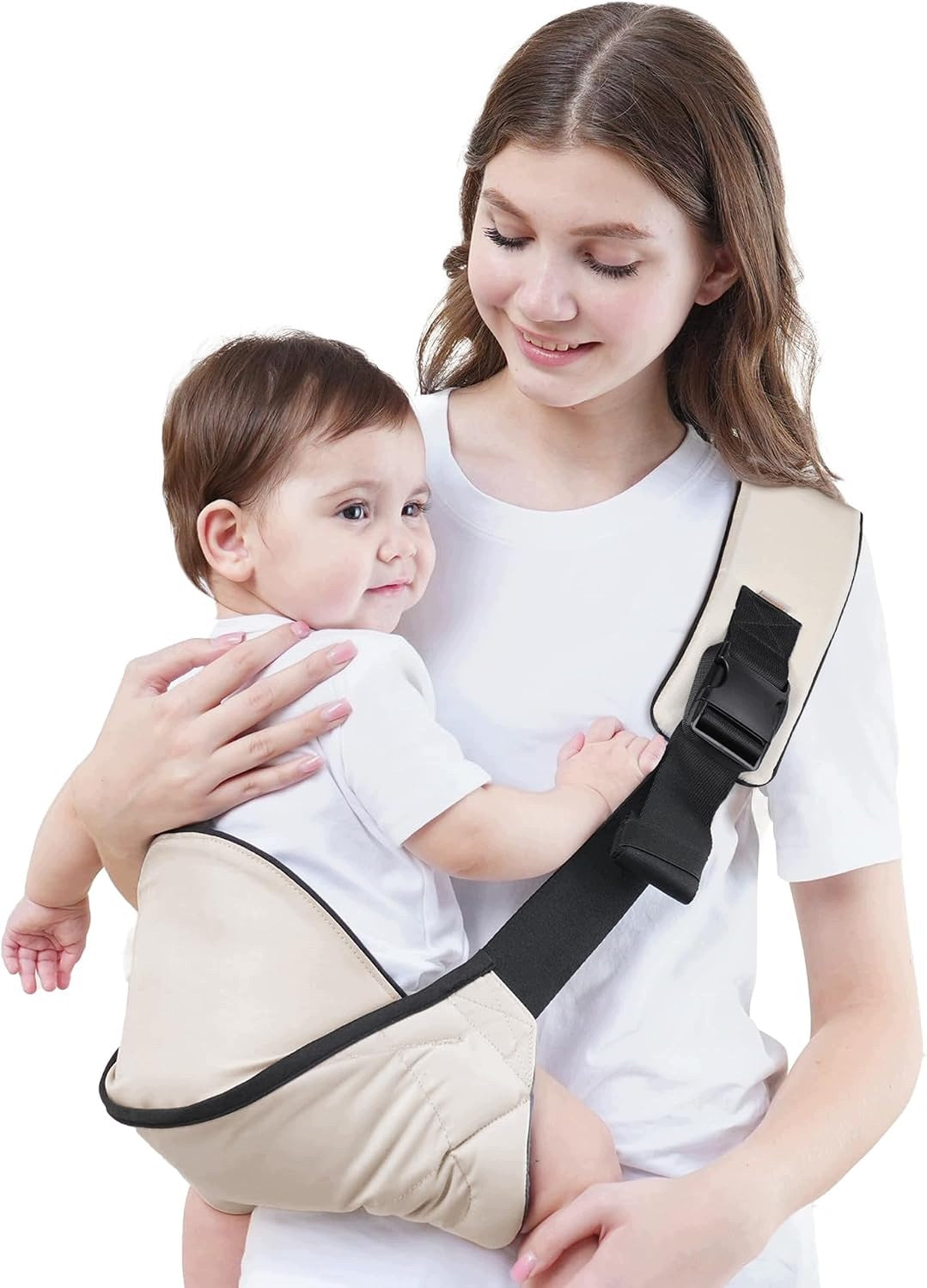 Infant Carrier Ergonomic Up to 16 kg Padded Seat Cream Packaging status original