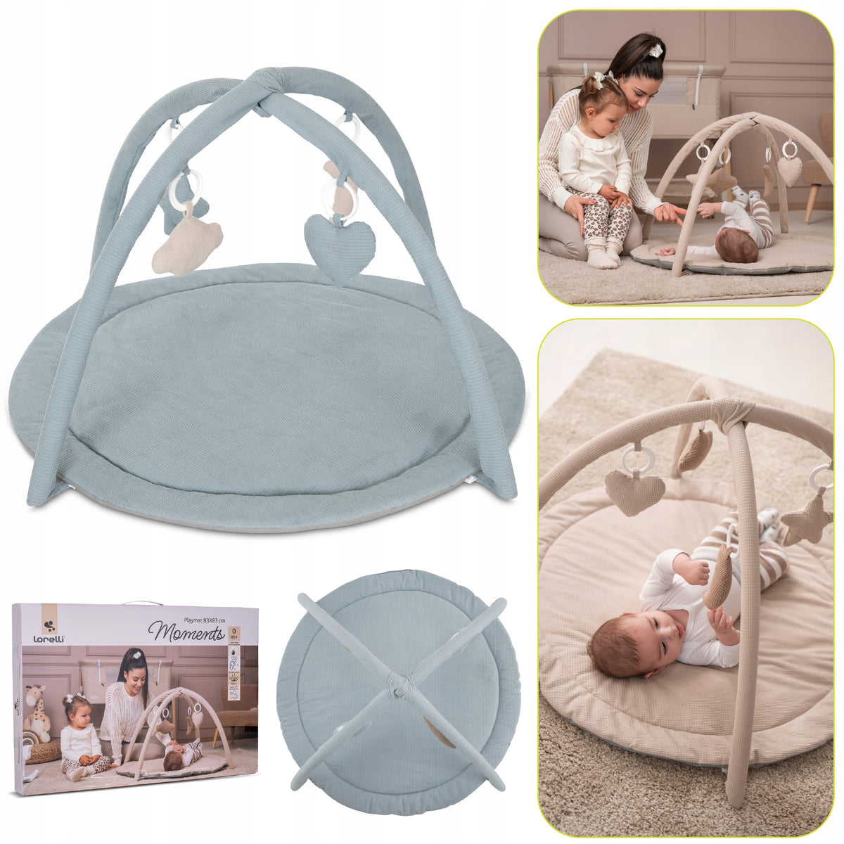 Infant Educational Mat Interactive Lorelli PASTEL BLUE Packaging status original