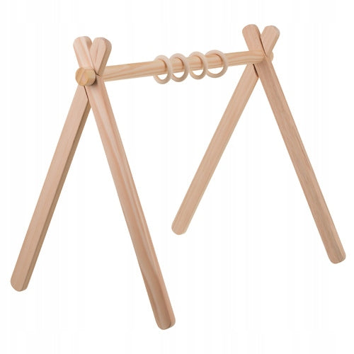 Infant Gymnastics Educational Stand Wooden Baby Gym + Hooks Manufacturer code Stojak edukacyjny baby gym dla dzieci