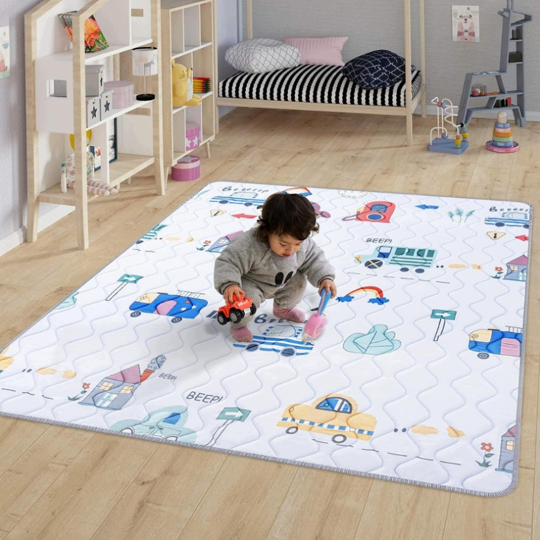 Infant Play Crawling Mat 127x127 Non-Slip Large Q5V Packaging status original