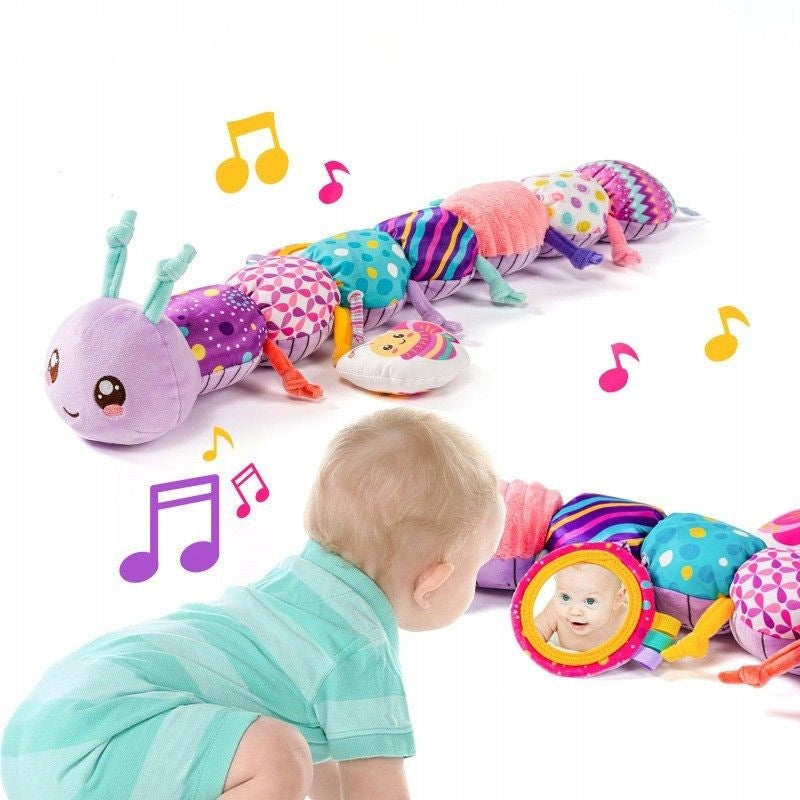 Infant Sensory Toy Caterpillar Music Plush Anti-Stress