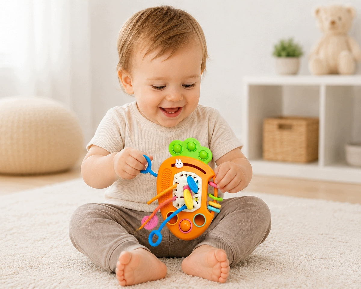 Infant Sensory Toy Pull String Montessori 6in1 Educational Manufacturer code 65311