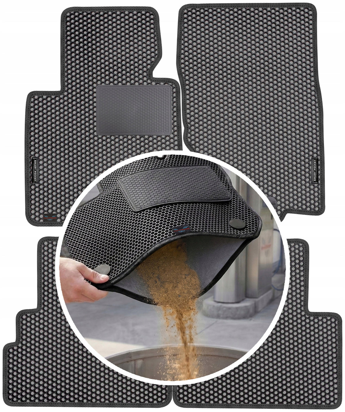 Infiniti QX70 2013-2017 EVA SMART POCKET Rugs Packaging status original