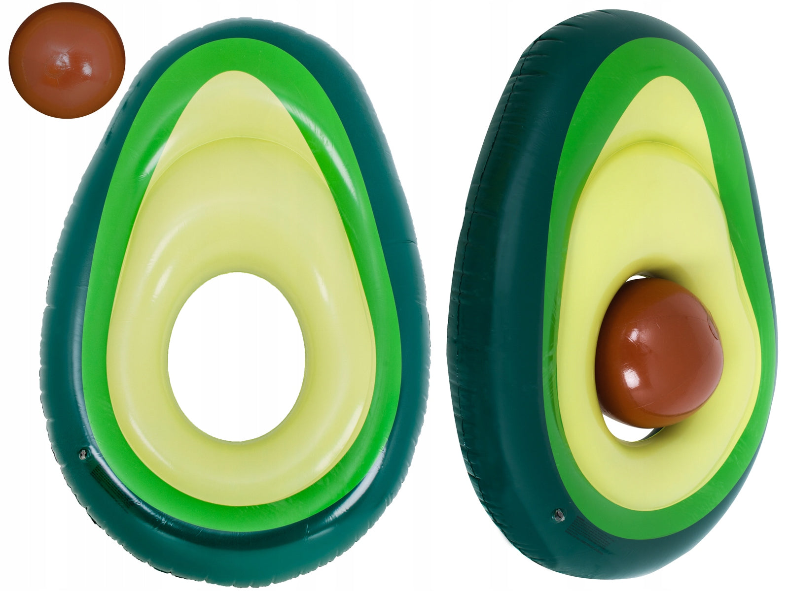 Inflatable Avocado Swimming Mattress with Seed 150cm XL Manufacturer code 150cm