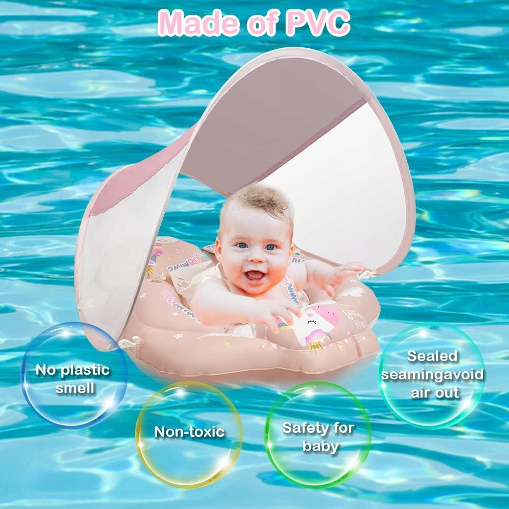 Inflatable Baby Swimmer 3-12 Months With Baseball Pink Holiday Brand no brand