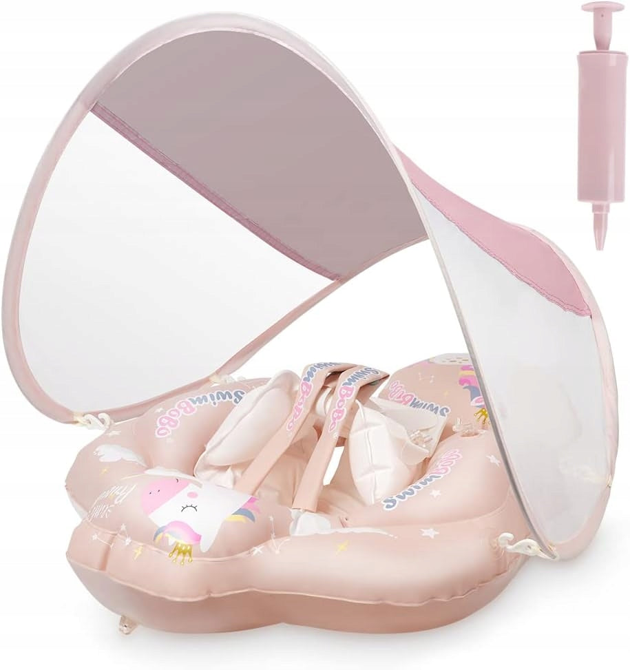 Inflatable Baby Swimmer 3-12 Months With Baseball Pink Holiday