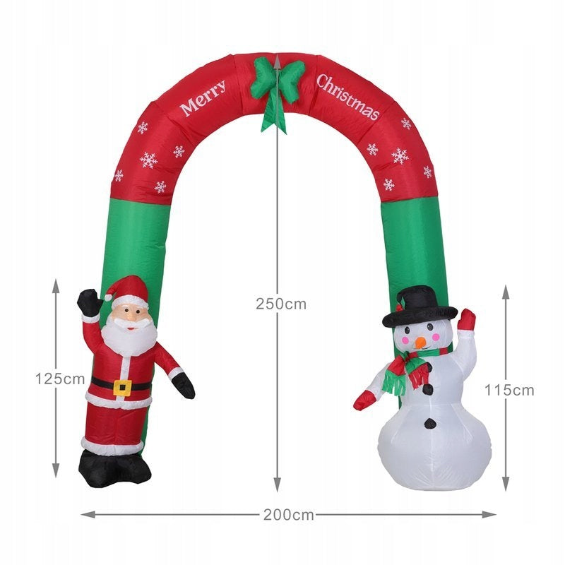Inflatable Christmas Decoration Christmas Gate Santa Claus Snowman 240 Led Manufacturer code NO-1008813