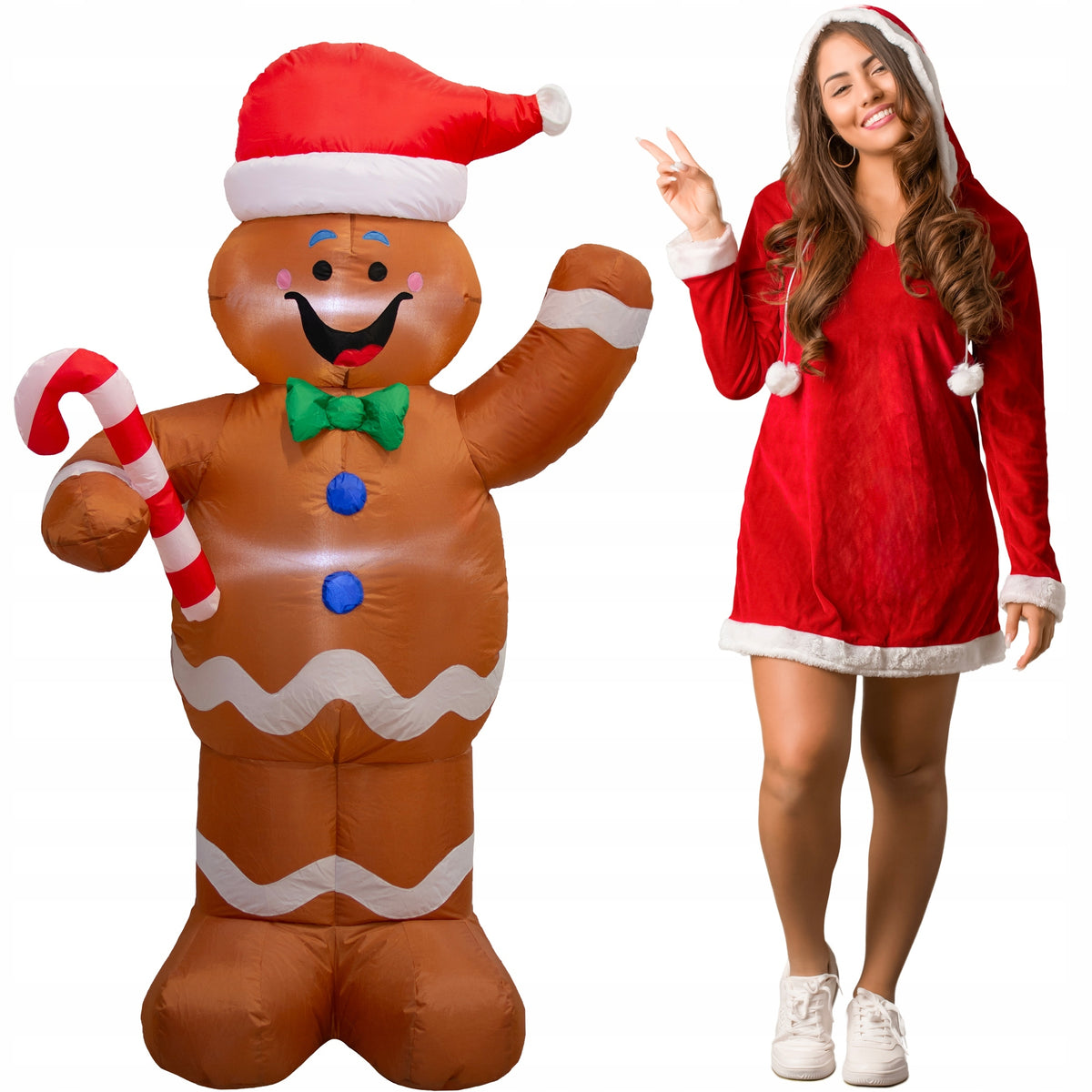 Inflatable Cookie GLOWING LARGE Pumped LED 155cm Blower JUMIhome