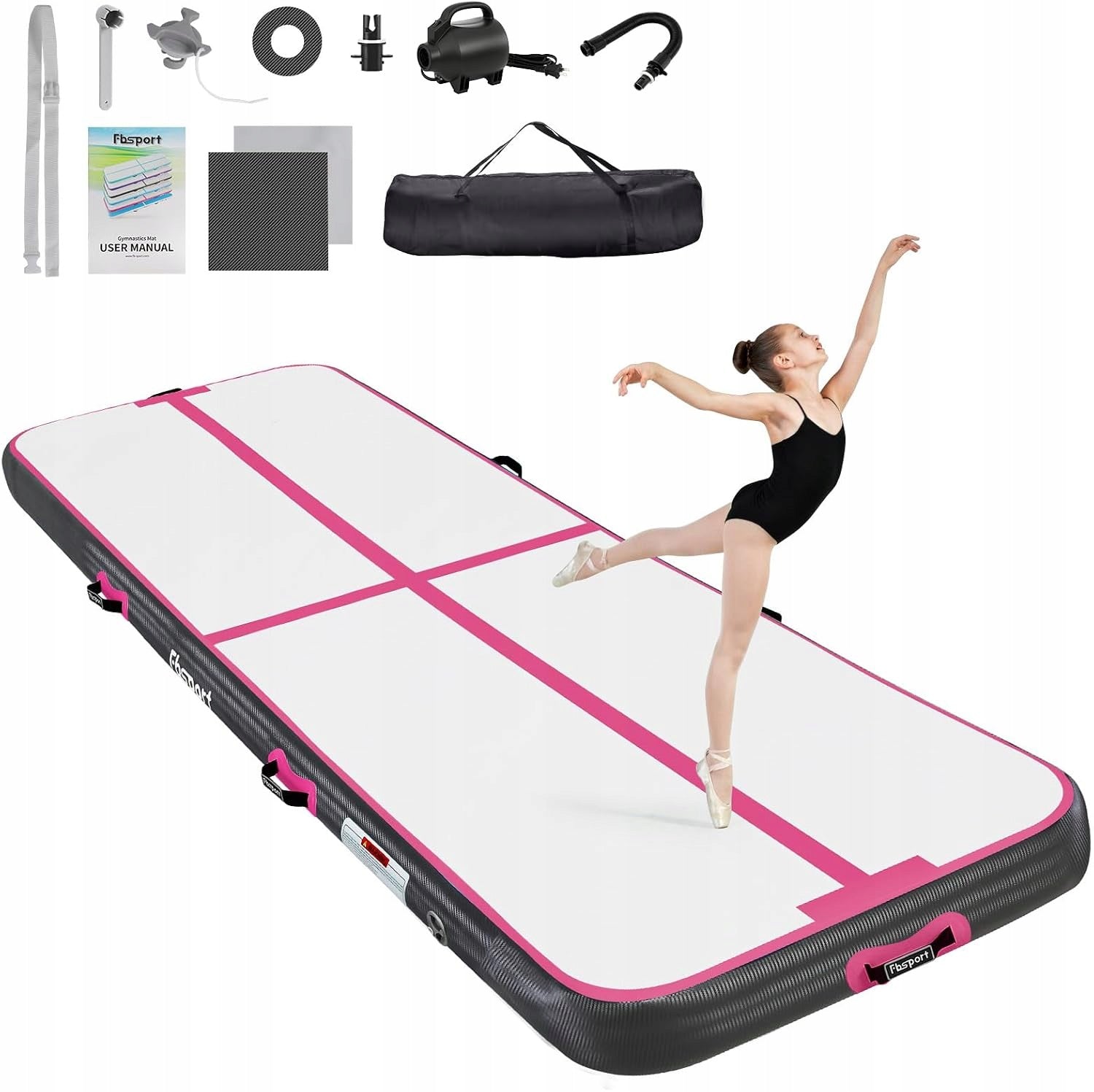 Inflatable Gymnastic Mat 2m x 10cm Airtrack Acrobatic Path