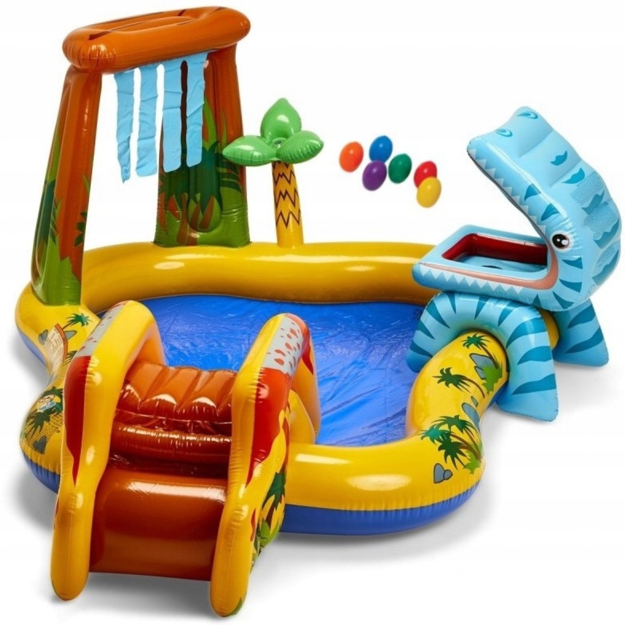 Inflatable Playground Dinosaurs with Pool and Slide INTEX Series INTEX 57444 DINOZAURY FONTANNA BASEN