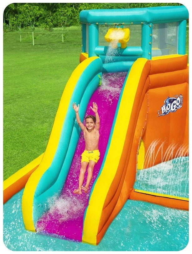 Inflatable Playground H2OGO 565x373x265cm Slide Tunnel Sprinkler Product weight with unit packaging 32 kg