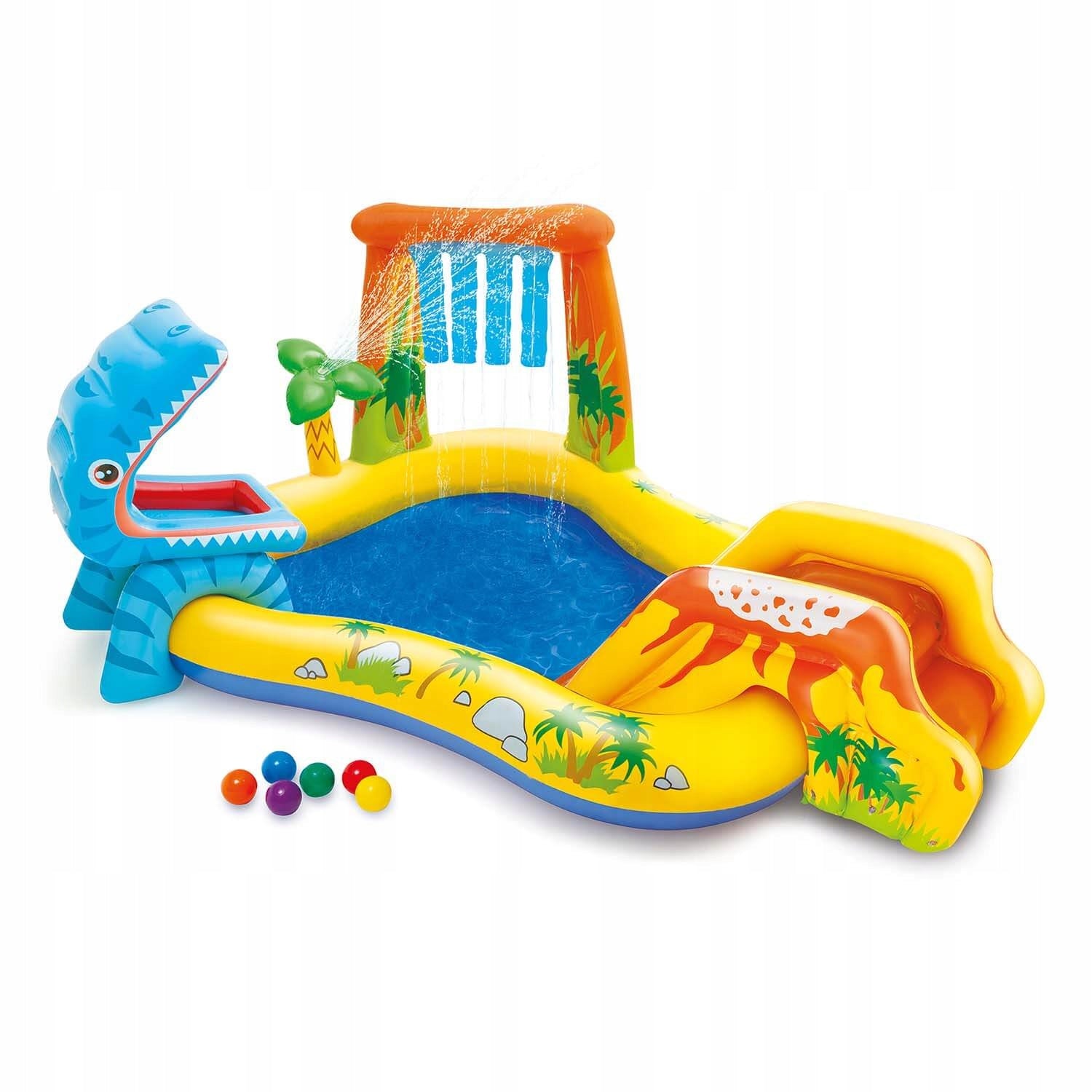 Inflatable Playground Pool Dinosaurs Intex 57444 Slide Ball Sprinkler Series 562