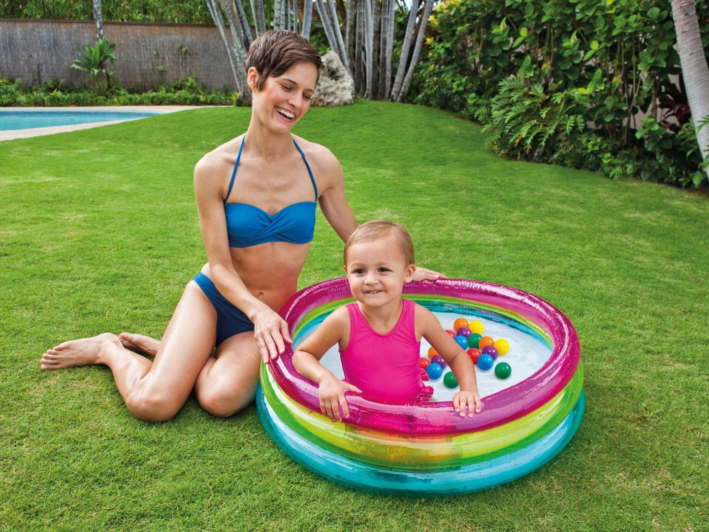 Inflatable Playpen With Balls 86 X 25 Cm Intex 48674 Packaging status original